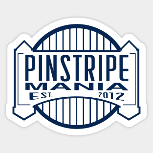 Pinstripe Mania Sticker